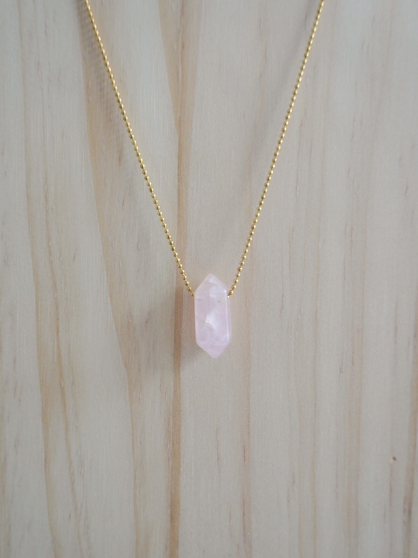 Collar Cuarzo Rosa